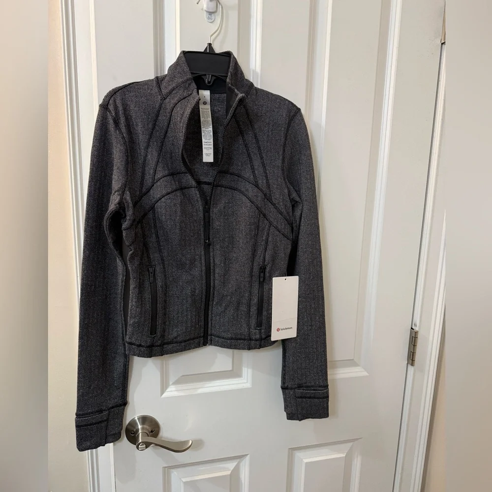 NWT Lululemon Athletica Defined Cropped Jacket Herringbone size 6 - Picture 4 of 8